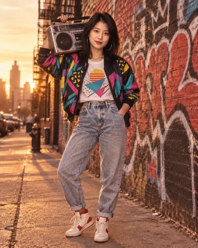 AI photo prompt example 6 for 80s Photo Prompts