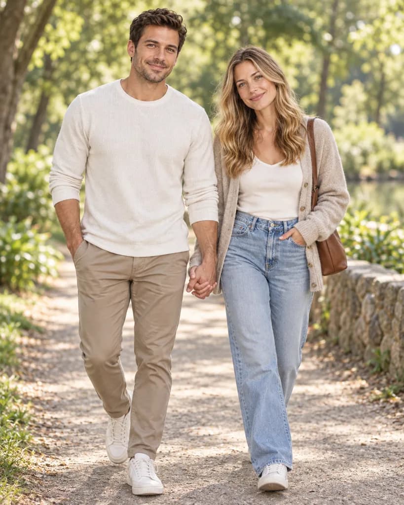 AI photo prompt example 1 for Gemini Couple Photo Prompts