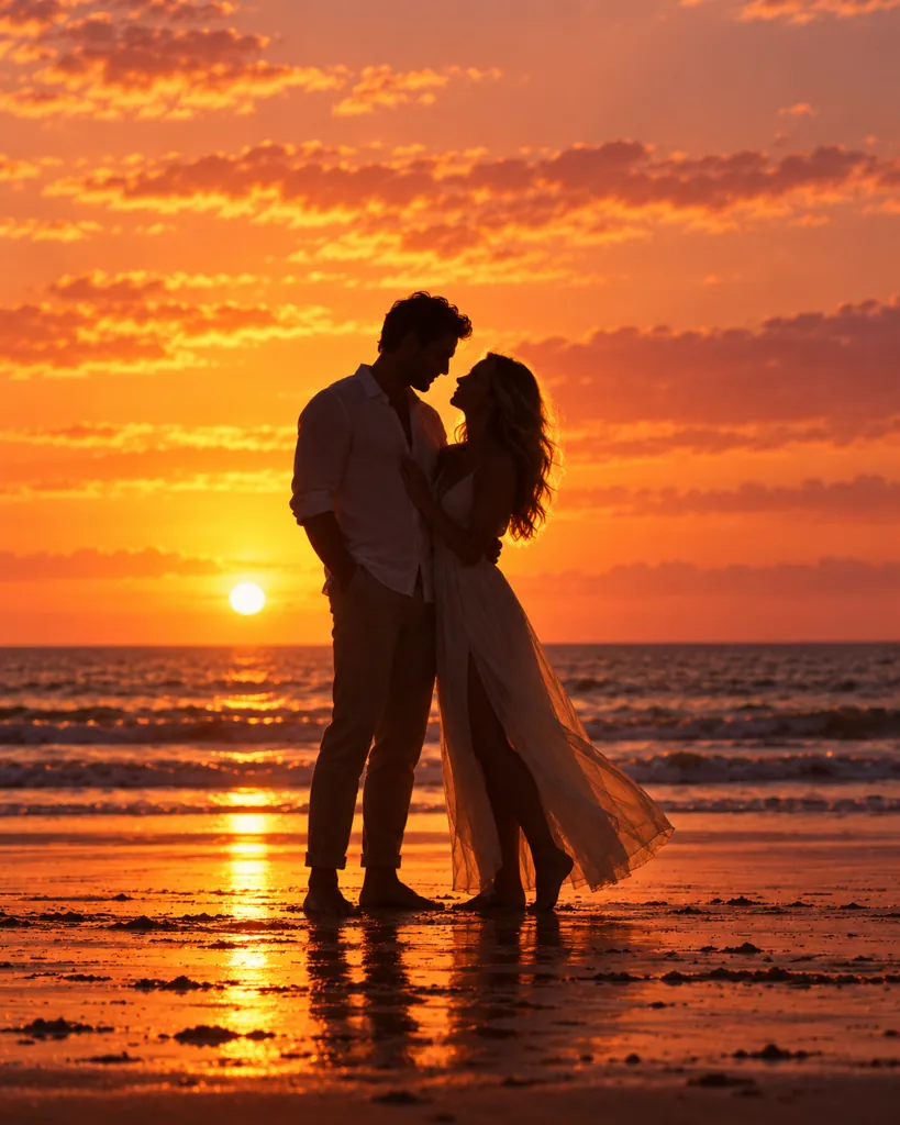 AI photo prompt example 3 for Gemini Couple Photo Prompts
