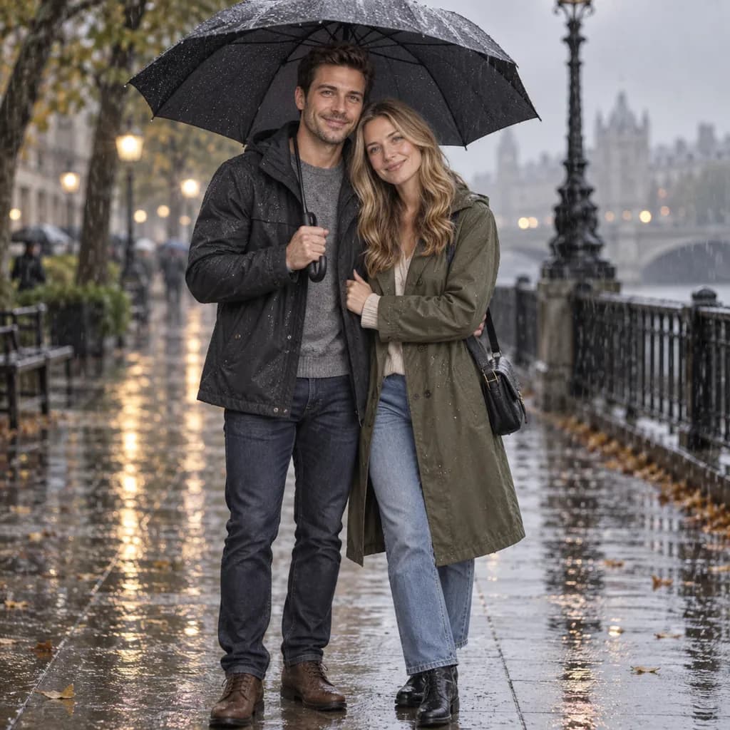 AI photo prompt example 5 for Gemini Couple Photo Prompts