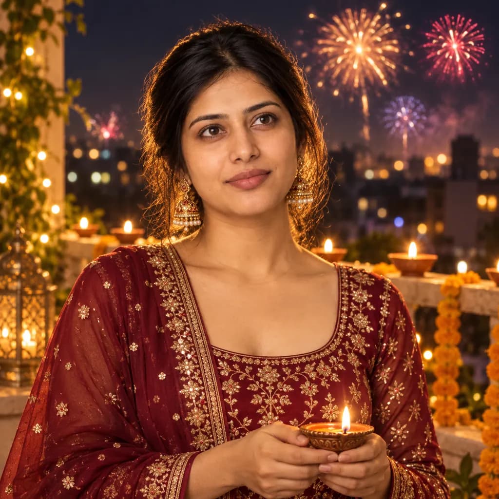AI photo prompt example 4 for Gemini Diwali Prompts