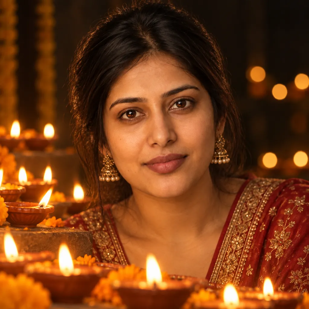 AI photo prompt example 5 for Gemini Diwali Prompts