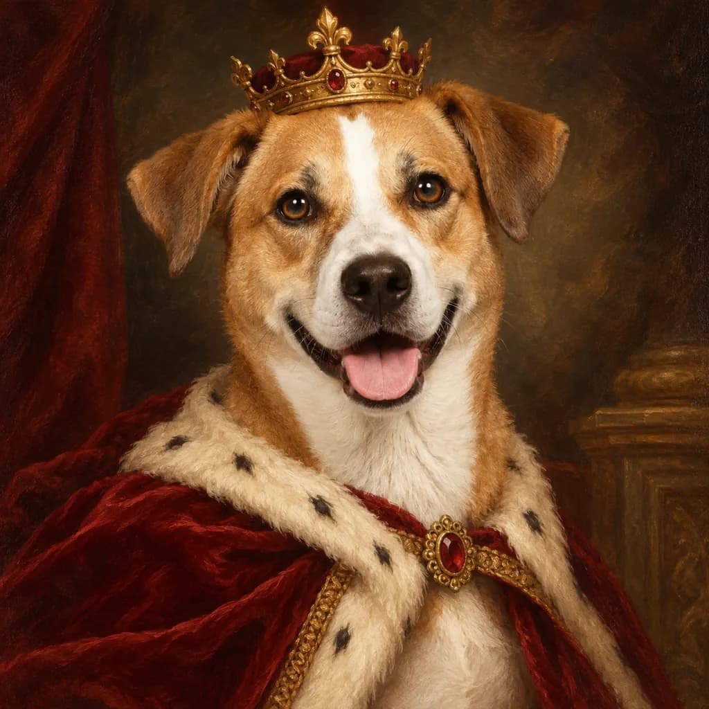 AI photo prompt example 3 for Gemini Pet Photo Prompts